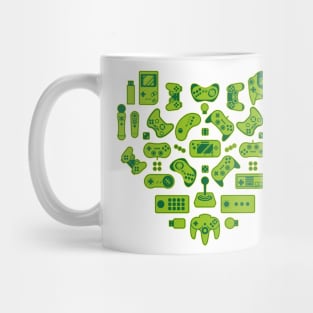 Love Gamers Green Mug